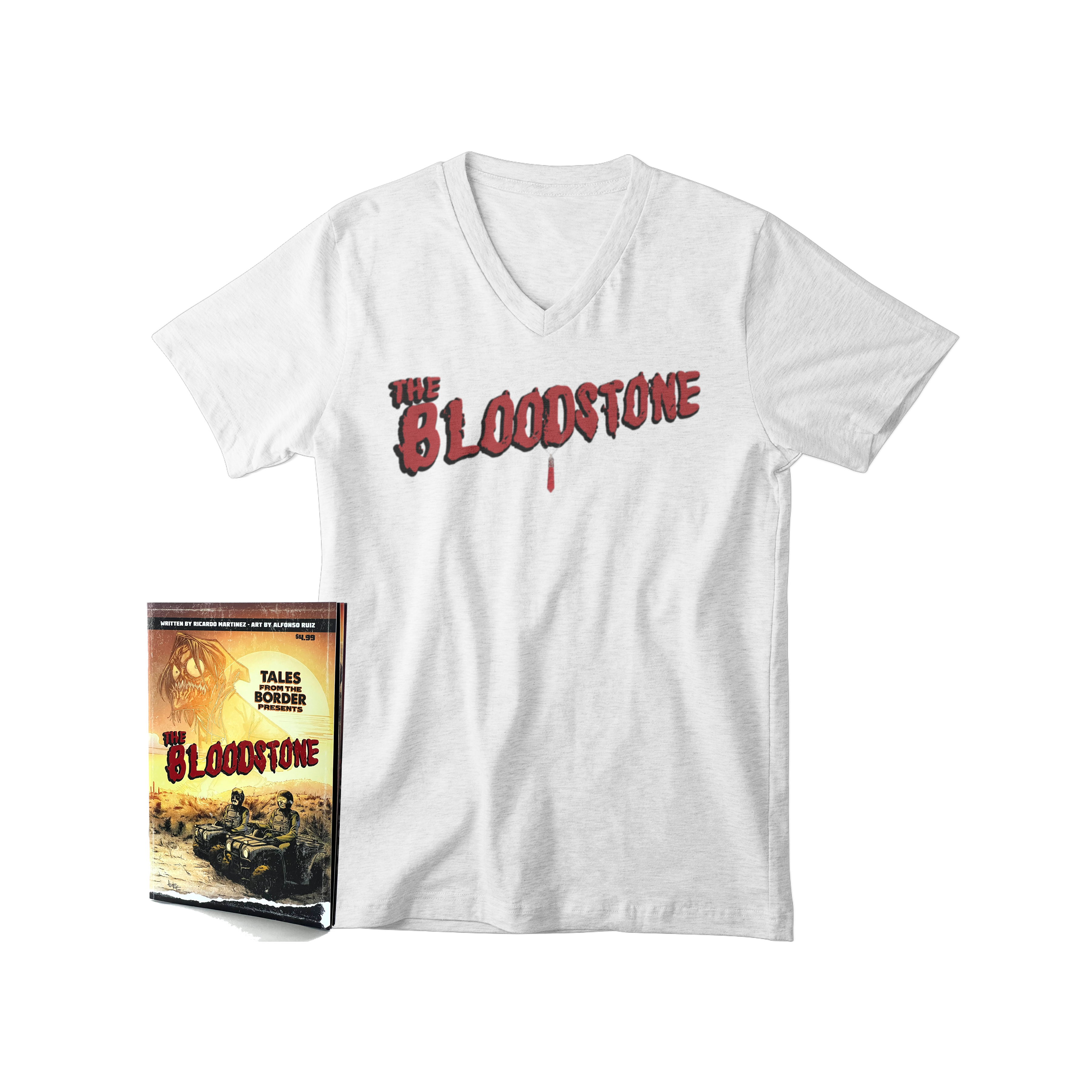 The Bloodstone x PG V-neck Comic Bundle